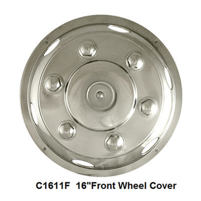 Stainless Steel HGV Wheel Trims / Covers / Liners, 16 Stainless Steel HGV Wheel Trims / Covers / Liners, 16", set of 4