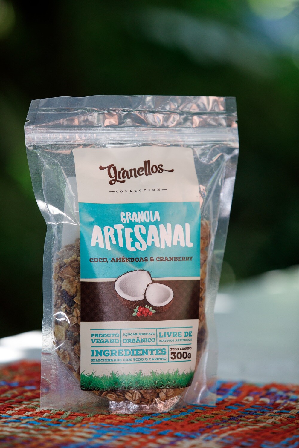 Granola Artesanal – Coco, amêndoas e cranberry – Granellos Granola Artesanal – Coco, amêndoas e cranberry – Granellos