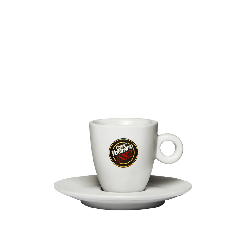 أكواب إسبريسو ابيض 4 أونصة VERGNANO WHITE  ESPRESSO CUPS 4 oz