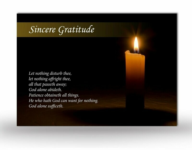 Candle Acknowledgement Card RT RE 12