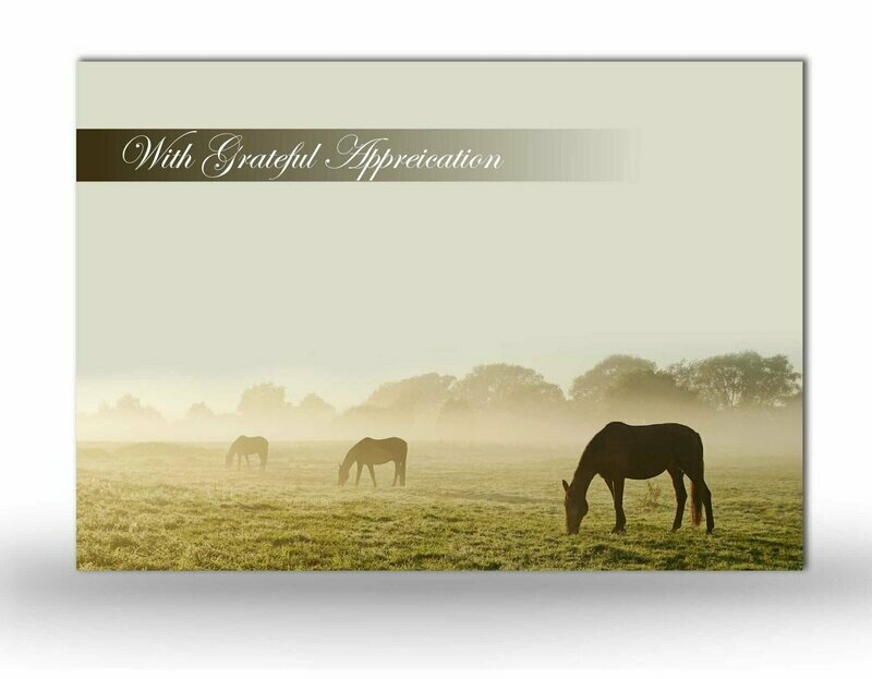 Horse Memorial Acknowlegdement Card-NFAN.01