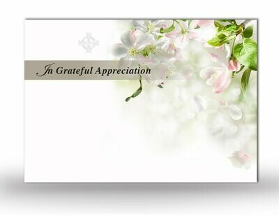 Apple Blossom Acknowledgement Card NF IF 07