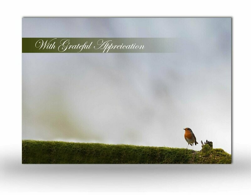 Robin Memorial Acknowledgement Card - NFAN.02