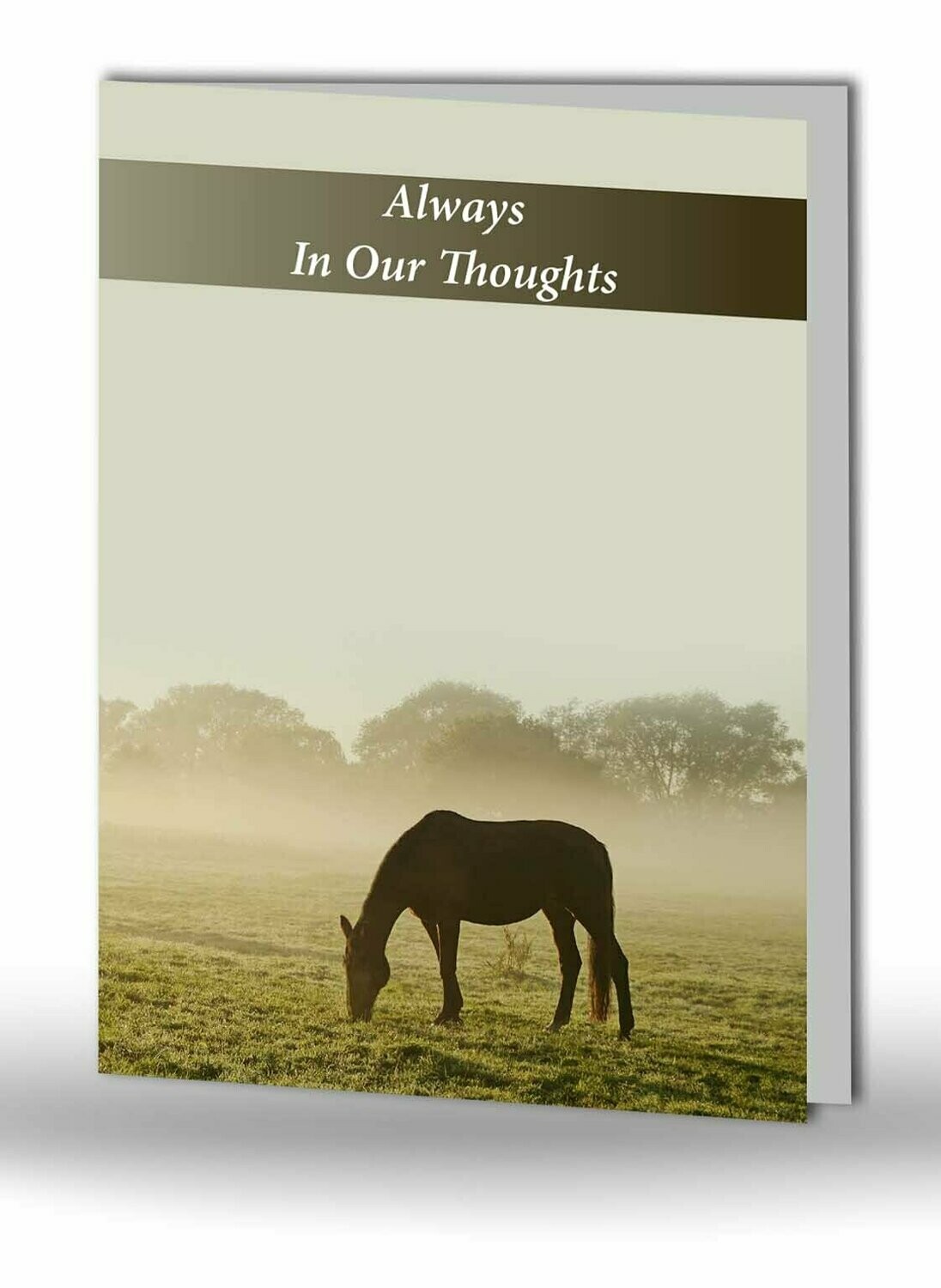 Horse at Dawn Memorial Card - NFAN.01