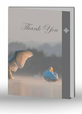 Swan Thank You Card NF AN 03
