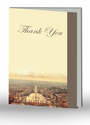 Vatican Thank You Card RT RS 11