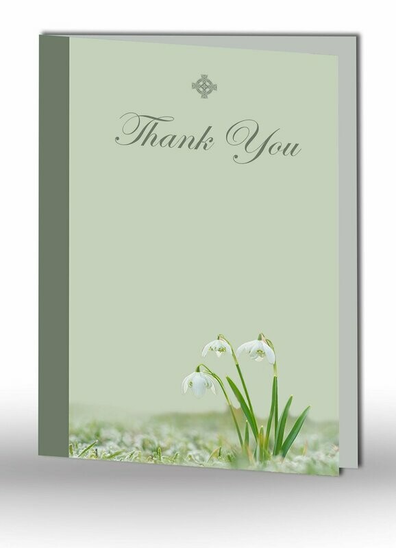 Snow Drops Thank You Card NF IF 08
