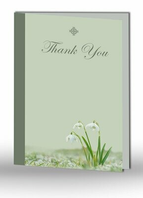 Snow Drops Thank You Card NF IF 08