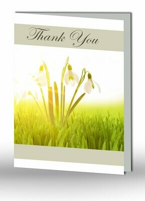 Snow Drop Thank You Card NF IF 14