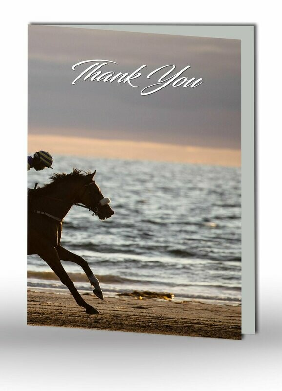 Horse Racing Thank You Card SO SP 05