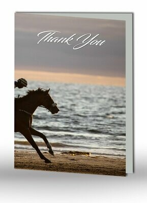Horse Racing Thank You Card SO SP 05