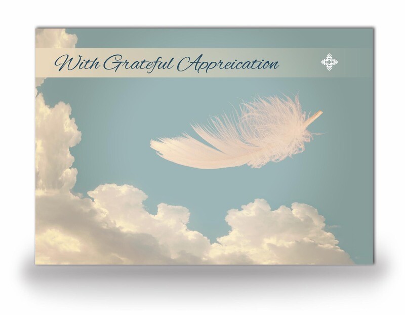 White Feather Acknowledgement Card NF AN 07