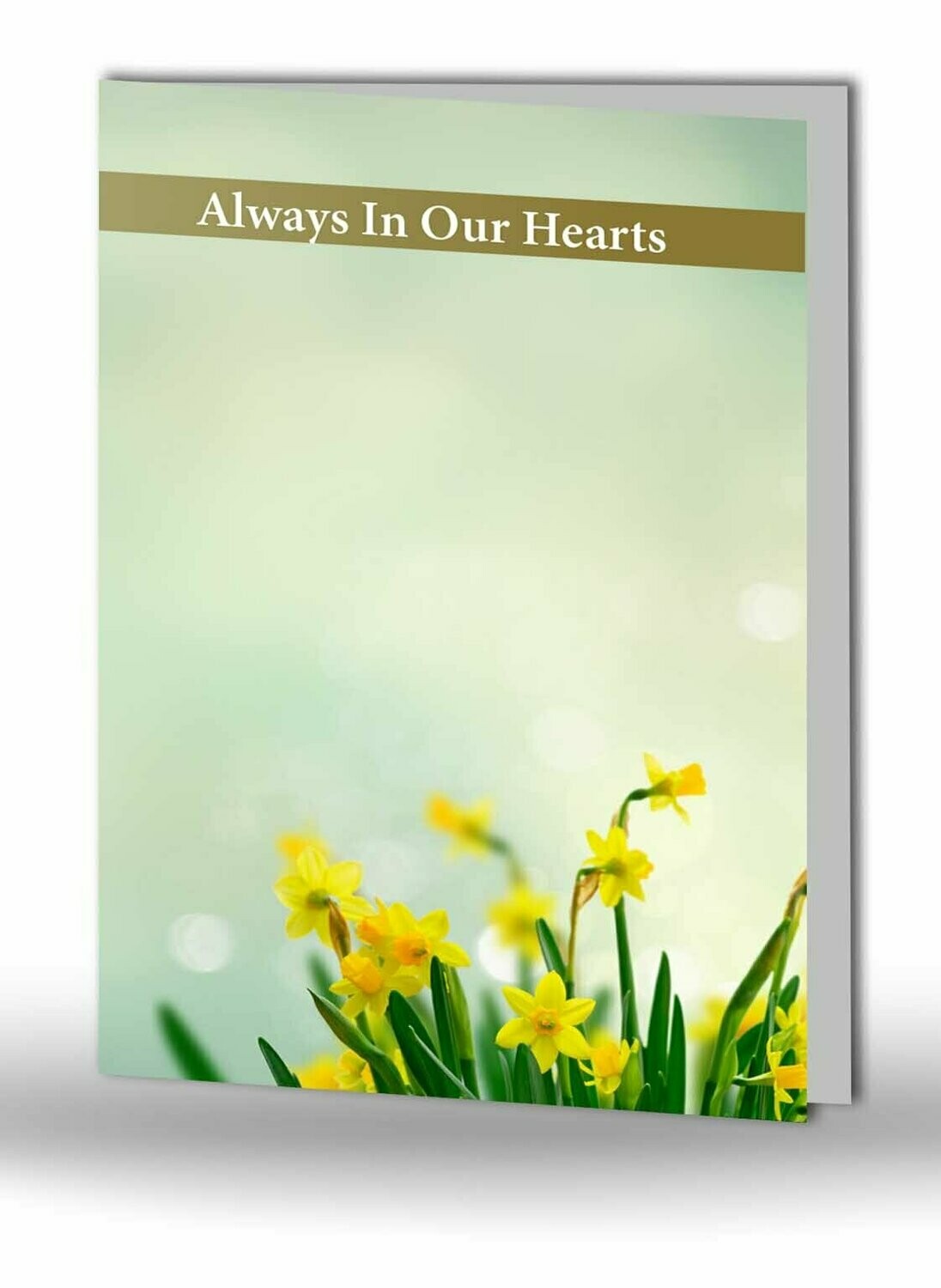 Daffodil Memorial Card NF IF 03 Daffodil Memorial Card NF IF 03
