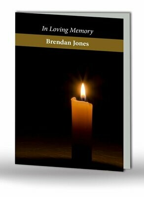 Candle Memorial Card RT RE 12