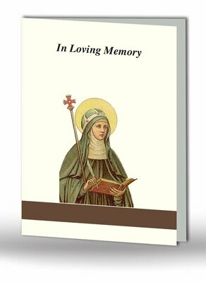 Saint Bridget Memorial Card RT RS 05