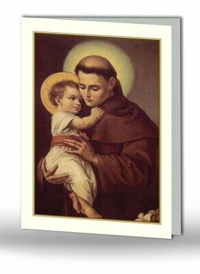 St. Anthony Memorial Card RT TRAD 01