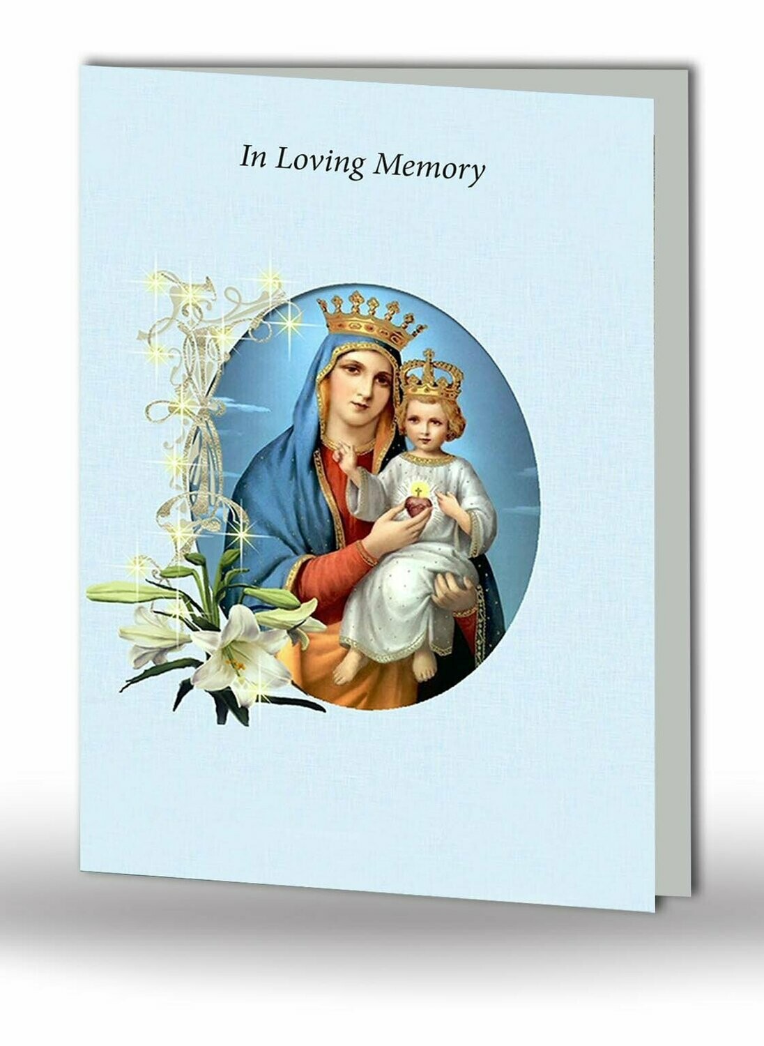 Mother & Child Memorial Card RT TRAD 08 Mother & Child Memorial Card RT TRAD 08