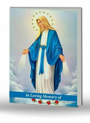 Sacred Heart of Mary Memorial Card RT RS 01