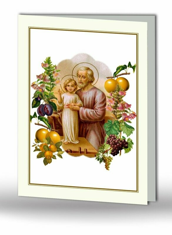 St. Joseph Memorial Card RT TRAD 09