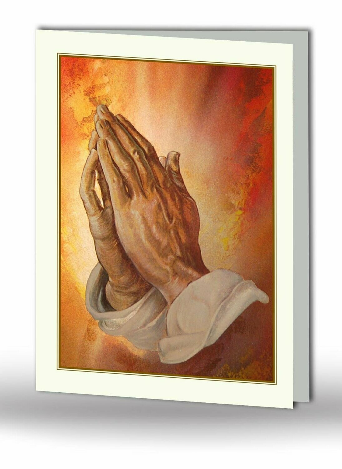 Praying Hands Memorial Card RT TRAD 04