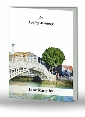 Hapenny Bridge Memorial Card SC MC 06