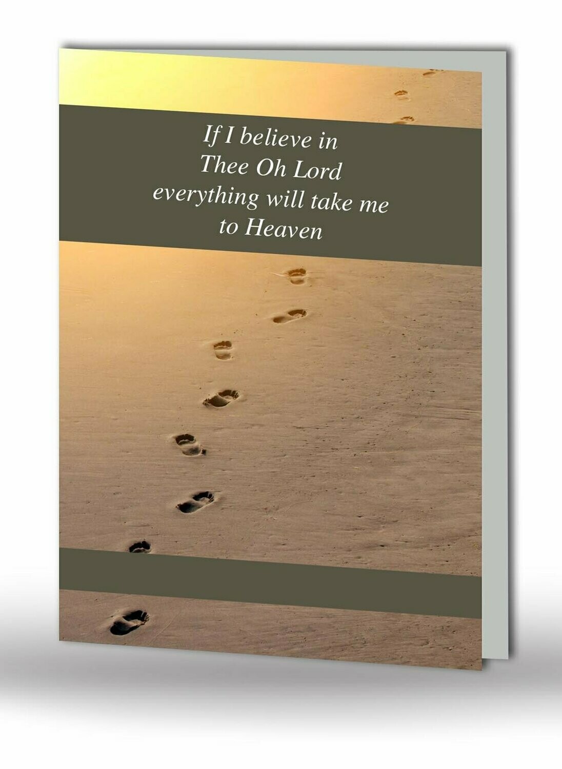 Foot Prints Memorial Card SC MC 14