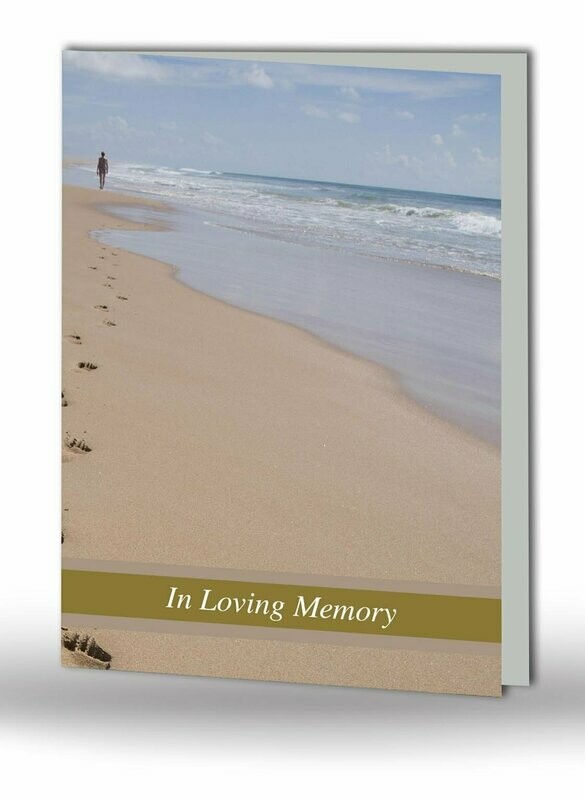 Foot Prints Memorial Card SC MC 01