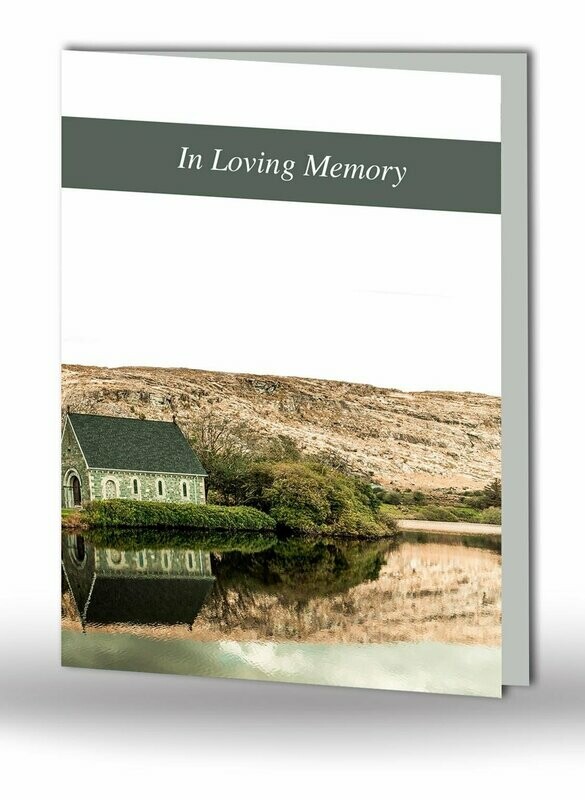 Irish Lake House Memorial Card SC MC 11