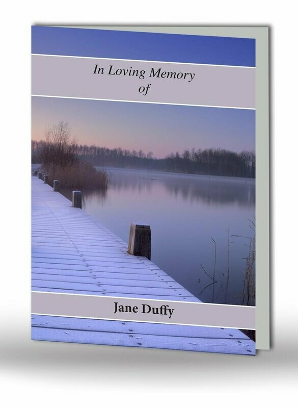 Lake Jetty Memorial Card SC MC 18