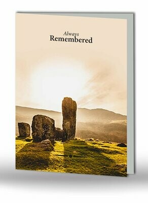 Celtic Stone Memorial Card SC MC 19