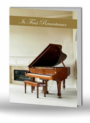Piano Memorial Card SO OC 02