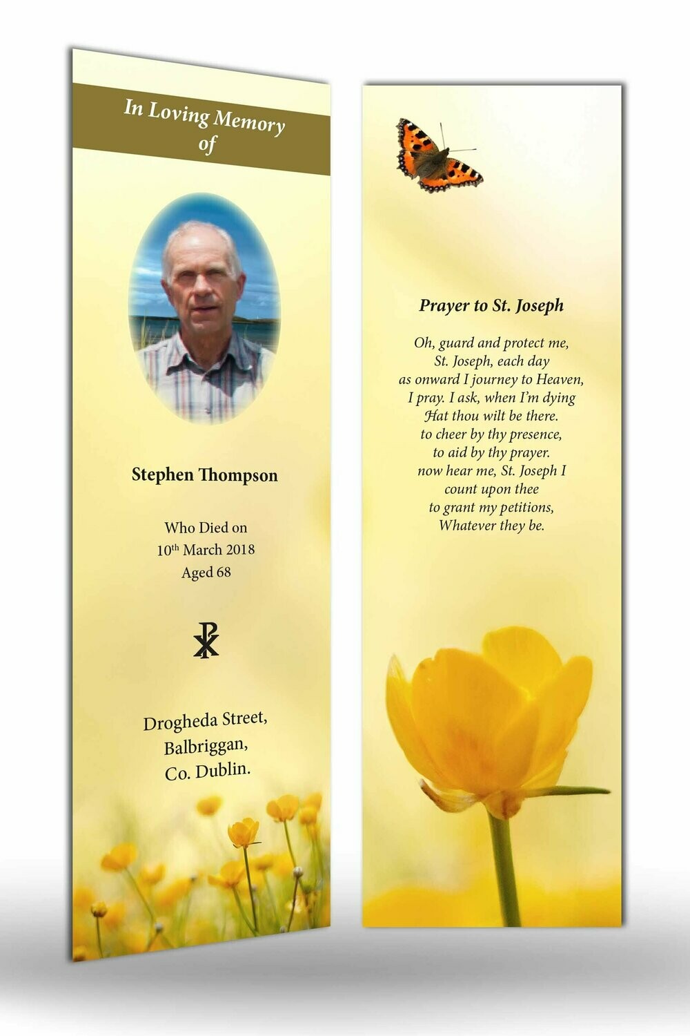 Memorial Bookmark NF IF 02