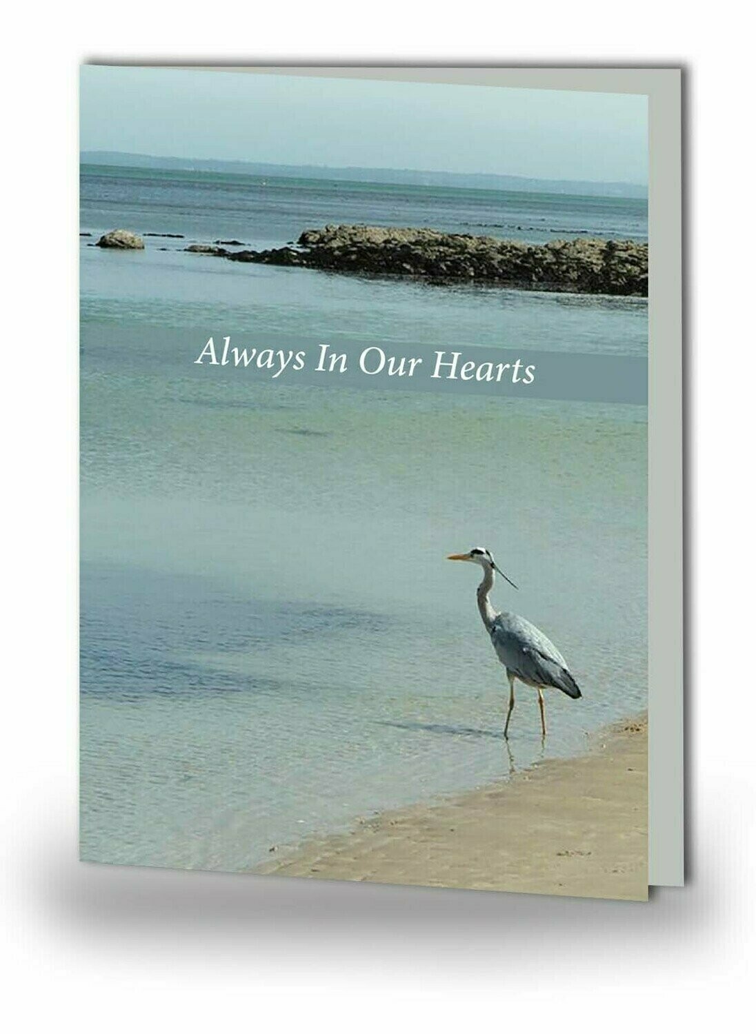 Crane Bird Memorial Card NF AN 04