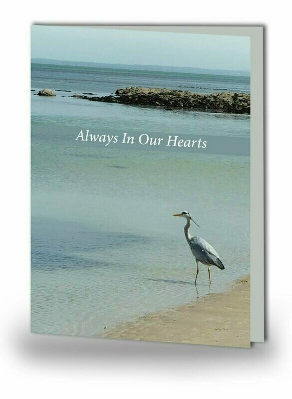 Crane Bird Memorial Card NF AN 04