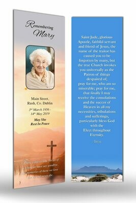 Religious Landscape Memorial Bookmark RT RE 11