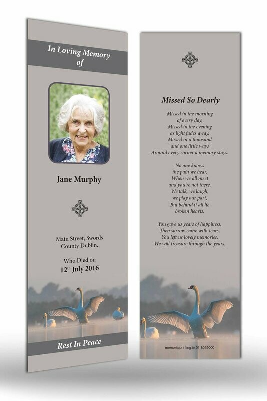 Swan Memorial Bookmark NF AN 03
