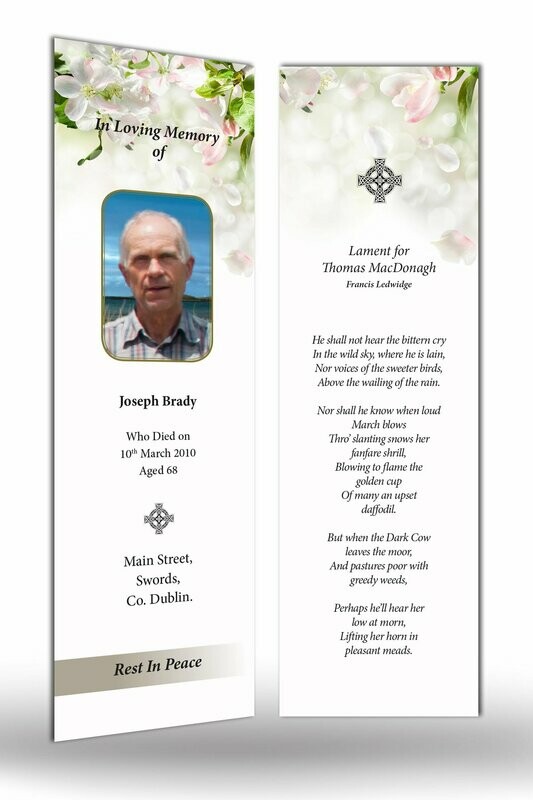 Memorial Bookmark NF IF 07