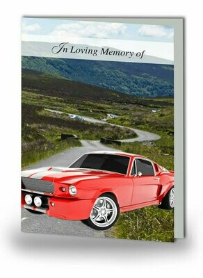 Sports Car Memorial Card SO SP 010