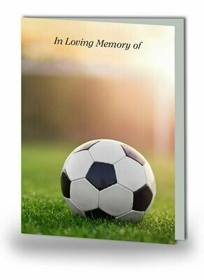 Football Memorial Card SO SP 009