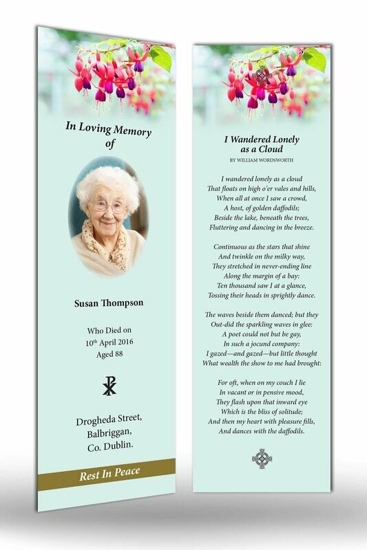 Memorial Bookmark NF IF 04