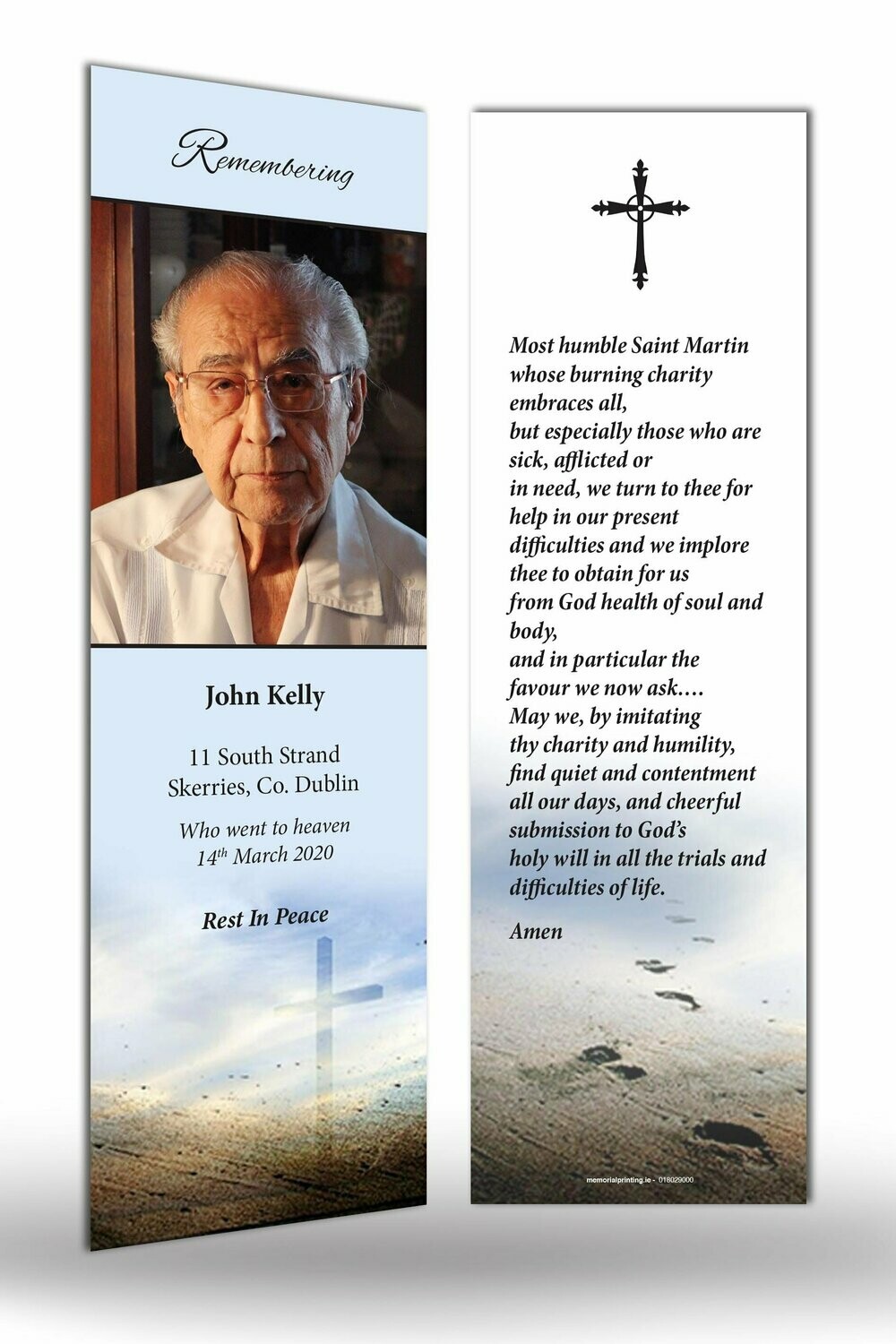 Memorial Bookmark RT RE 14