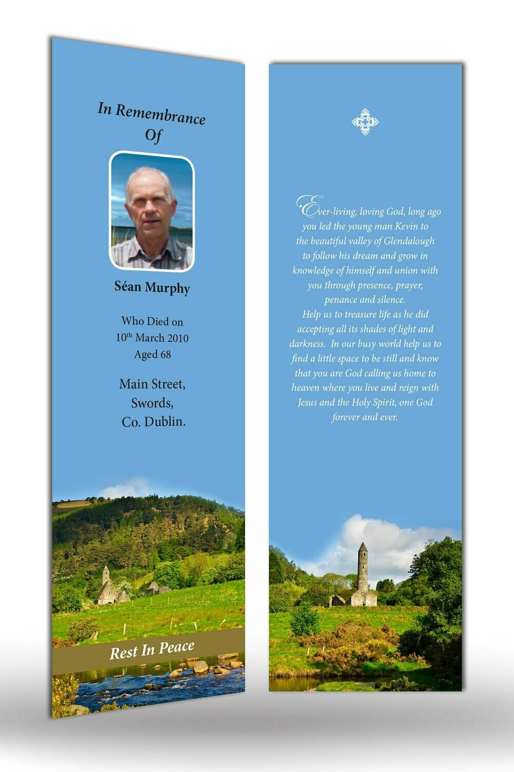 Memorial Bookmark RT RS 08