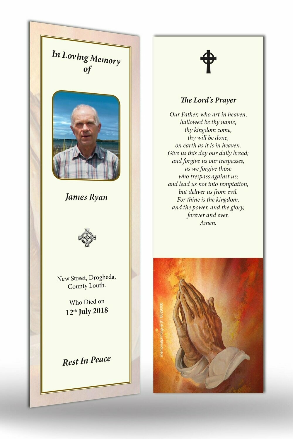 Memorial Bookmark RT TRAD 04