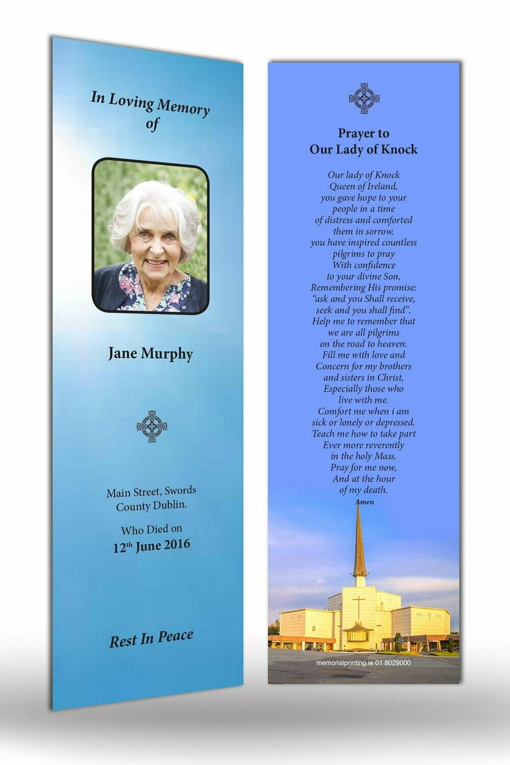 Memorial Bookmark RT RS 03