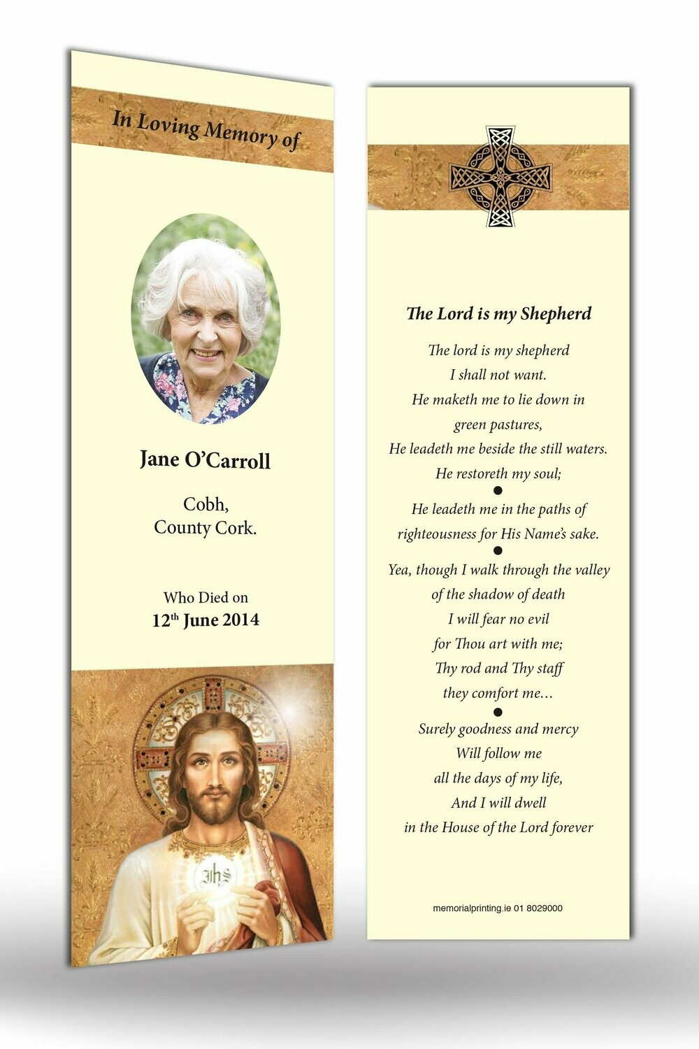 Memorial Bookmark RT RS 10