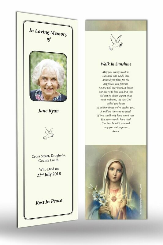 Memorial Bookmark RT TRAD 07