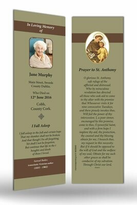 Memorial Bookmark RT RS 07