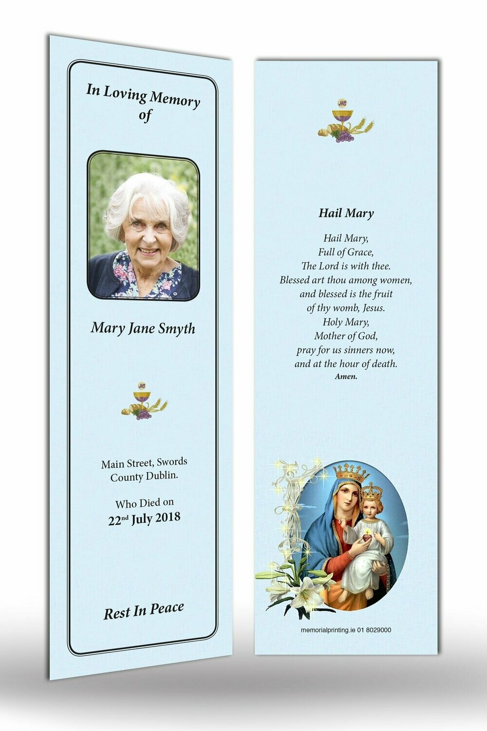 Memorial Bookmark RT TRAD 08