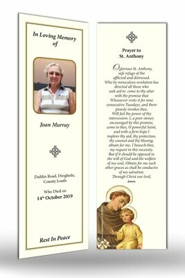 Memorial Bookmark RT TRAD 01