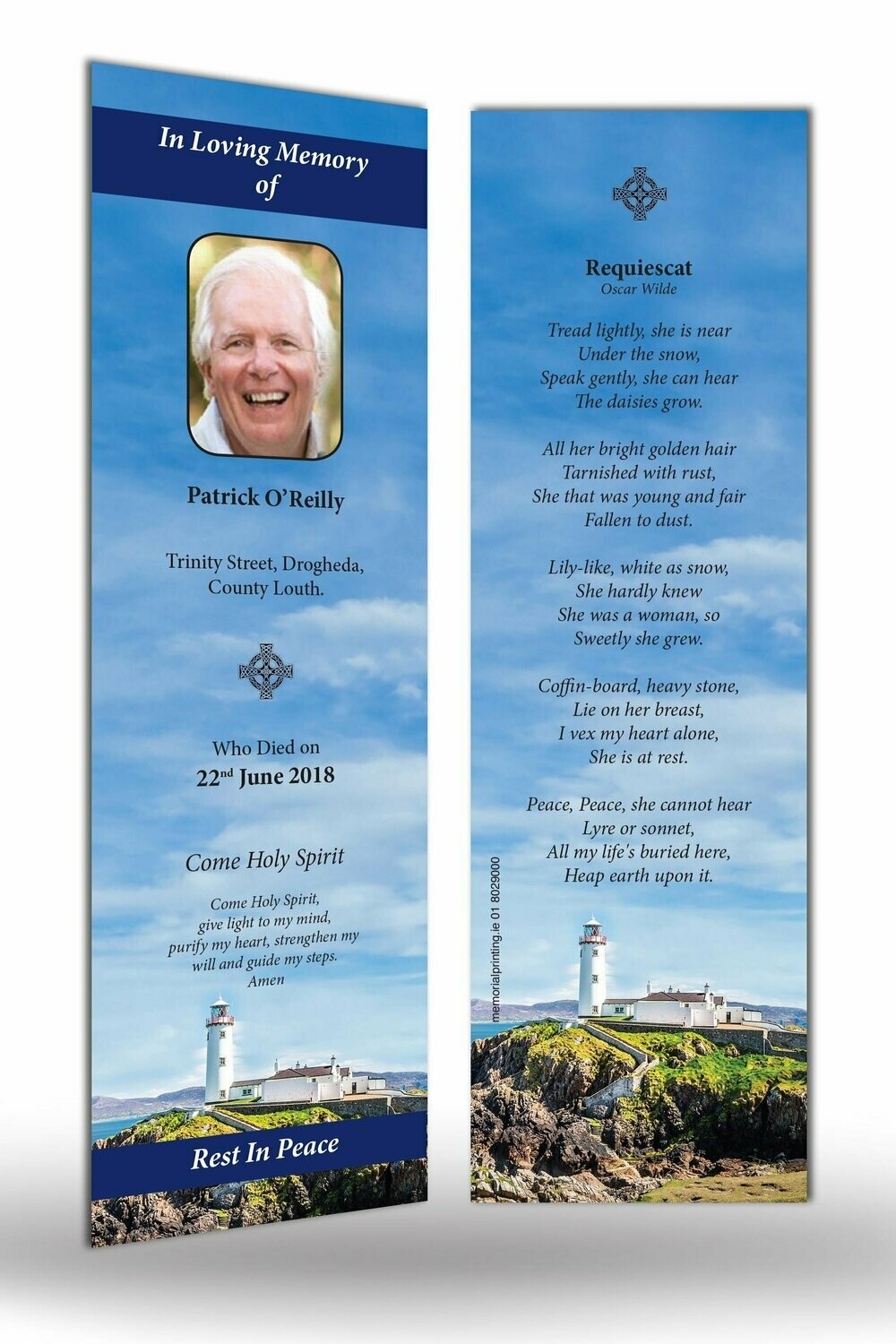 Memorial Bookmark SC IS 05